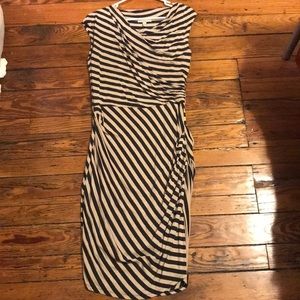 Asymmetrical stripe dress from Anthropologie